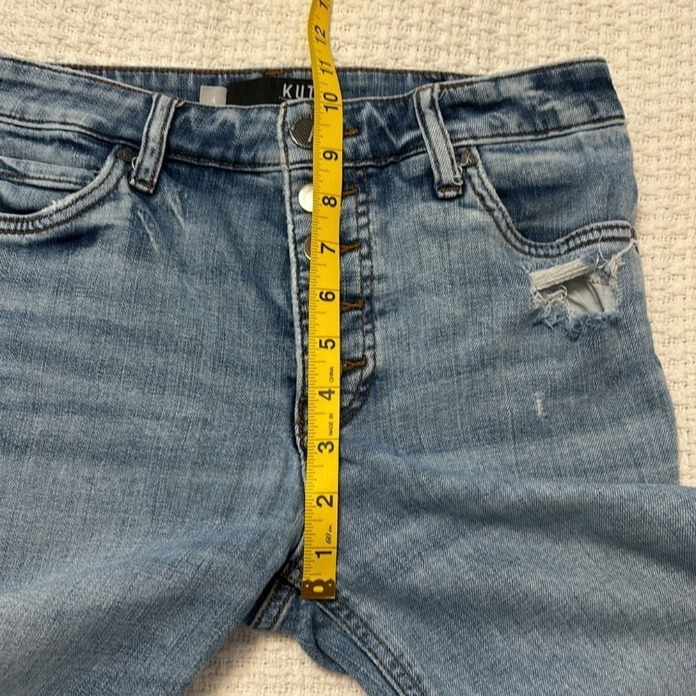 KUT FROM THE KLOTH jeans Catherine Fab AB Boyfriend high rise distressed size 4 - Picture 11 of 14